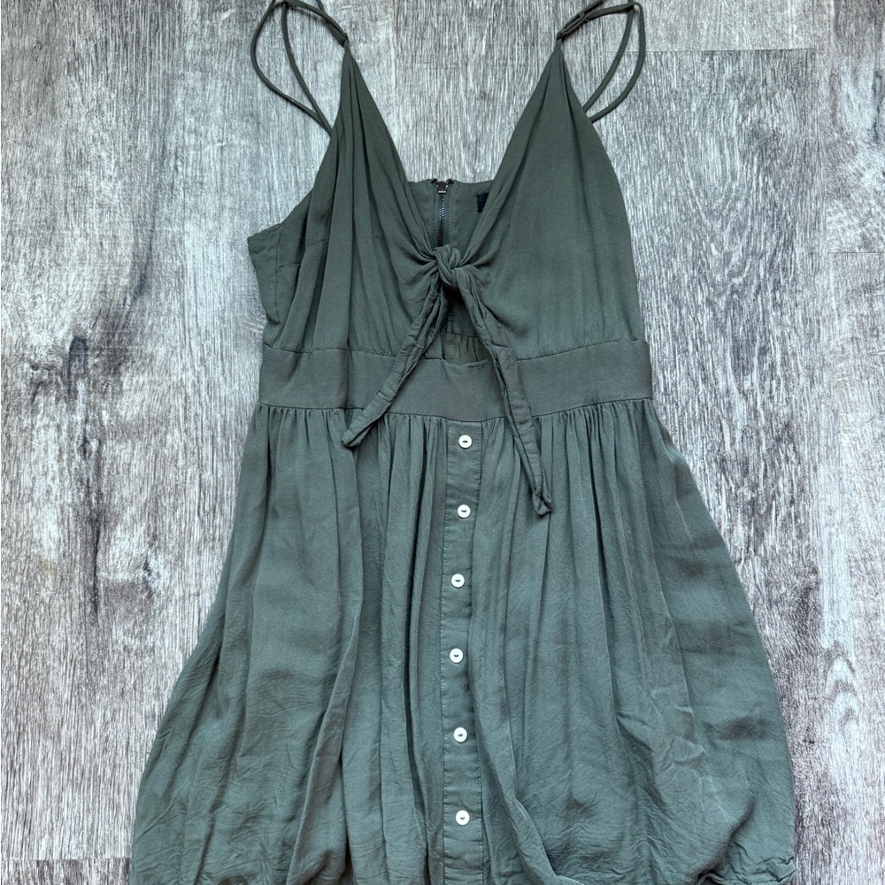 Elegant Green Mini Dress